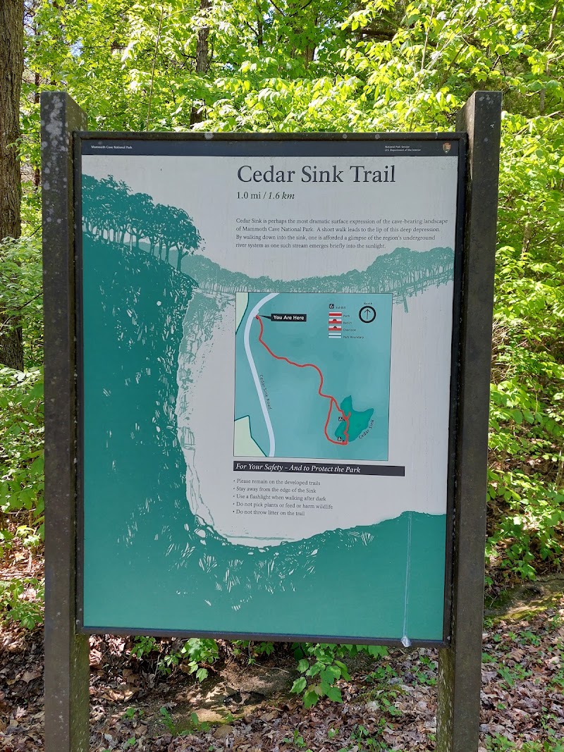 Cedar Sink Trailhead, Mammoth Cave